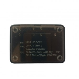 Подвійний USB модуль швидкої зарядки понижуючий Вхід 6-32V 24W на порт Підтримка. . фото 5