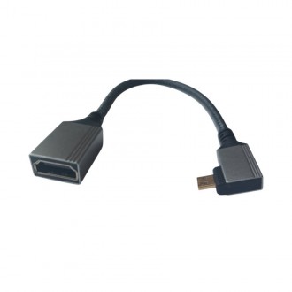 
Кутовий кабель Mini HDMI to HDMI Mini HDMI тато HDMI мама правий кут 90 градусі. . фото 4
