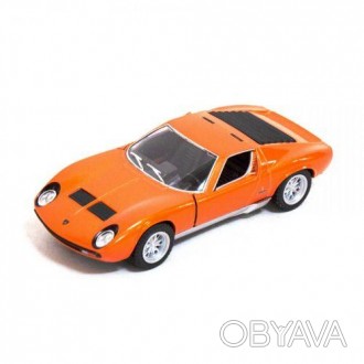 Машинка KINSMART "Lamborghini Miura P400". Металлическая, инерционная, резиновые. . фото 1