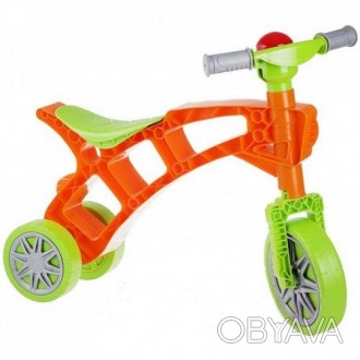 Трехколёсный велосипед без педалей. Малышу нужно просто отталкиваться от пола но. . фото 1