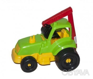 Пластикова іграшка трактор-екскаватор буде цікавим подарунком дитині. У машинки . . фото 1