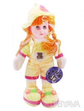 Лялька м'яка, музична, 30 см. Розповідає віршик, російською мовою. Відкриває і з. . фото 1