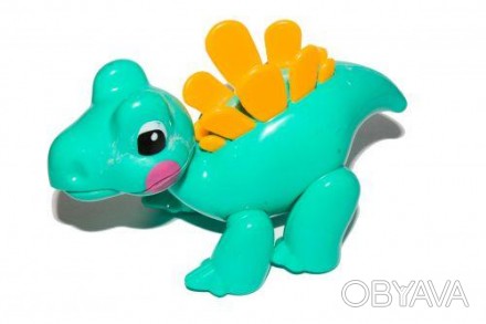 Динозаврик "Baby" бирюзовый. Имеет подвижные элементы (лапки, голова).
Упаковка:. . фото 1