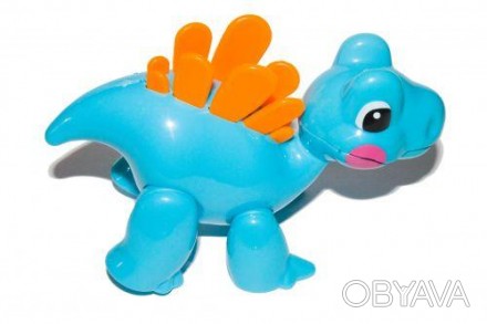 Динозаврик "Baby" голубой. Имеет подвижные элементы (лапки, голова).
Упаковка: Б. . фото 1