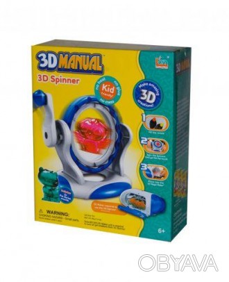 Набор "3D MANUAL". В комплекте 2 маркера, 2 формочки (котенок, цыпленок), сушиль. . фото 1