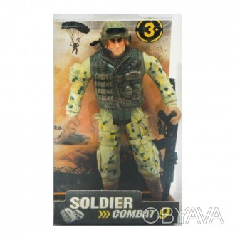 Фігурка солдатика "Soldier Combat"- це іграшка висотою 10 см, що має рухливі еле. . фото 1