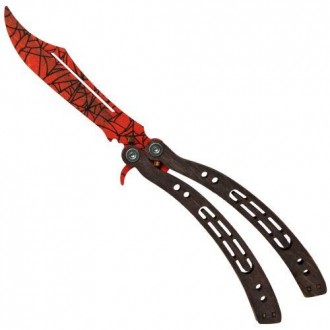 Модель ножа Метелик (Balisong) з гри Counter Strike Global Offensive Діюча модел. . фото 2