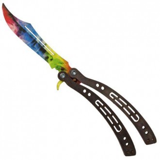 Модель ножа Метелик (Balisong) з забарвленням (Marble fade) з гри Counter Strike. . фото 2