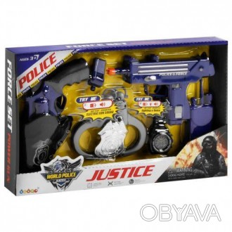 Игровой набор с оружием "Justice". В комплекте есть: пистолеты (2 шт.), пара нар. . фото 1