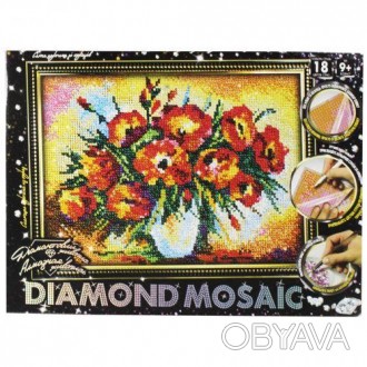 Набор креативного творчества "Алмазная живопись DIAMOND MOSAIC". На заготовку на. . фото 1