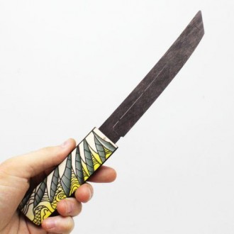 Ніж сувенірний "TANTO ДОДЖО". Матеріал: фанера. Довжина ножа – 28 см, ширина руч. . фото 6