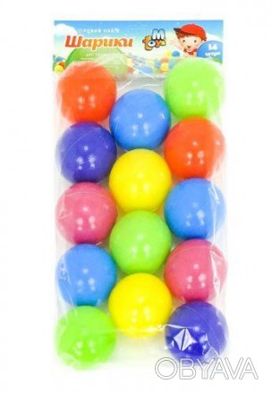 Кульки м'які пластикові "60 мм" (14 шт). Для сухого басейну.
Бренд: Mtoys
Упаков. . фото 1