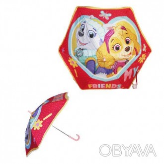 Яскрава парасолька з красивим принтом із зображенням героїв мультсеріалу "Щенячи. . фото 1