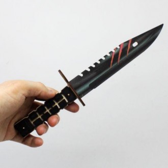 Нож сувенирный "M9 Bayonet" - штык нож. Материал: фанера. Длина ножа - 27 см, ши. . фото 5