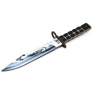 Ніж сувенірний "M9 Bayonet" - штик ніж. Матеріал: фанера. Довжина ножа – 27 см, . . фото 4