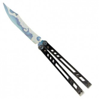 Нож сувенирный - бабочка. Материал: фанера. Длина ножа - 26.5 см, ширина ручки -. . фото 2
