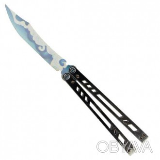 Нож сувенирный - бабочка. Материал: фанера. Длина ножа - 26.5 см, ширина ручки -. . фото 1