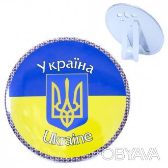Декоративна рамка із зображенням українського герба на підставці. Буде чудовою п. . фото 1