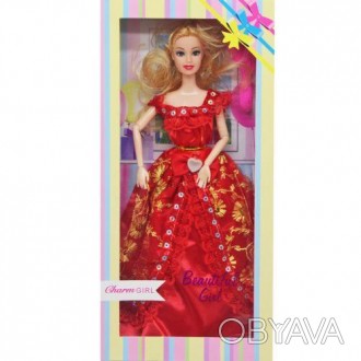 Яркая кукла типа "Барби" имеет длинные волосы, подвижные руки и ноги со сгибающи. . фото 1