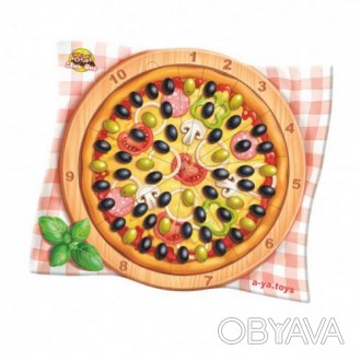 С помощью такой цветной математической пиццы можно легко научить ребенка считать. . фото 1