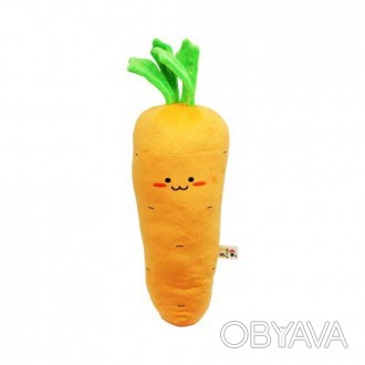 Оригинальная игрушка-обнимашка в виде морковки с милой мордочкой. Игрушка очень . . фото 1