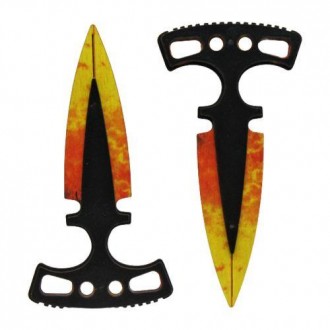 Набір із 2-х тичкових ножів "SO-2". Матеріал: фанера. Довжина одного ножа – 14 с. . фото 2