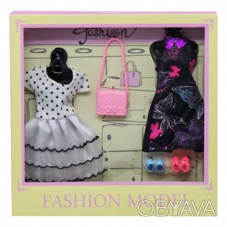 Удивительный набор включает в себя два элегантных платья, стильную сумочку и мод. . фото 1