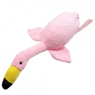 Большая мягкая игрушка – фламинго, которая просто создана для объятий. Выполнена. . фото 2