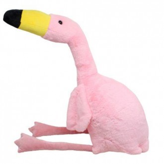 Большая мягкая игрушка – фламинго, которая просто создана для объятий. Выполнена. . фото 3