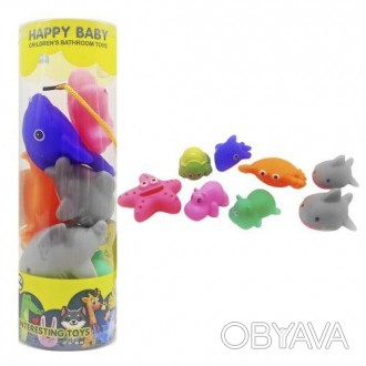 Набір гумових іграшок-пискавок для ванної обовʼязково порадує малюка під час куп. . фото 1