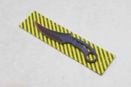 Сувенірний деревʼяний ніж, модель "FANG". Матеріал: фанера. Довжина ножа – 22,5 . . фото 3