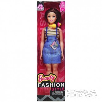Красива лялечка з реалістичними пропорціями тіла (plus size). Одягнена в стильне. . фото 1