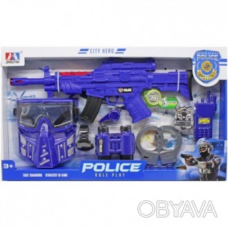 Большой игровой полицейский набор для увлекательных сюжено-ролевых игр. В компле. . фото 1
