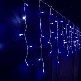 Светодиодная гирлянда-штора будет прекрасным украшением в новогодние праздники и. . фото 3