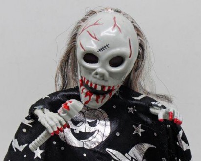Жуткая декорация на Хэллоуин - игрушечный скелет, который умеет танцевать и изда. . фото 3