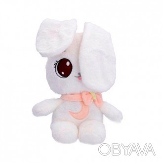 Мягкая игрушка Peekapets – белый кролик. Очень мягкая и приятная на ощупь. Кроли. . фото 1