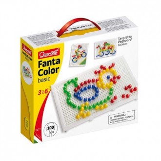 Мозаика-пазл для малышей состоит из 100 ярких пластиковых деталек 4-х цветов. С . . фото 2