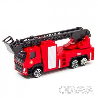 Игрушка в виде грузовика Volvo. Металлическая кабина придает игрушке прочность и. . фото 1