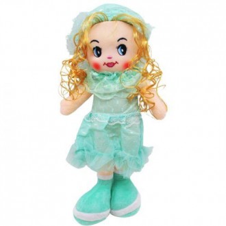 Мила мʼяка іграшка у вигляді ляльки в красивій сукні. Іграшка дуже мʼяка та приє. . фото 2