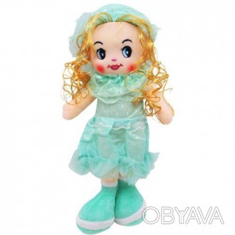 Мила мʼяка іграшка у вигляді ляльки в красивій сукні. Іграшка дуже мʼяка та приє. . фото 1