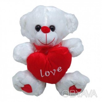 Мʼяка іграшка "Ведмедик з серцем" - це чарівна і ніжна плюшева іграшка, яка нада. . фото 1