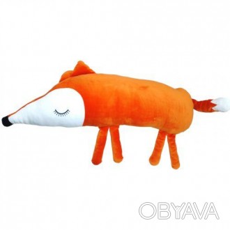 Мягкая игрушка-обнимашка в форме лисички создана для того, чтобы приносить радос. . фото 1
