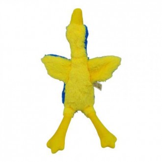 Мягкая игрушка "Гусь-обнимусь" в патриотическом, желто-голубом дизайне. С патрио. . фото 3