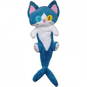 Котик-акула – это мягкая игрушка-обнимашка размером 90 см. Этот необычный товар . . фото 2