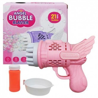 Детский пистолет, созданный для веселой игры с мыльными пузырями. Оснащен 21 отв. . фото 2
