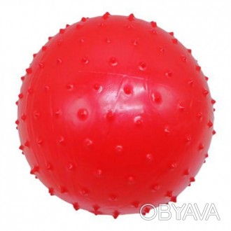 Яркий массажный мячик с шипами. Диаметр - 27 см. Выполнен из качественной и проч. . фото 1