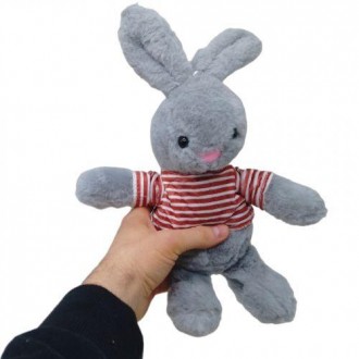 Мила мʼяка іграшка у вигляді кролика у футболці. Іграшка виконана з дуже ніжних . . фото 3