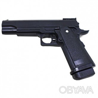 Пластиковый детский пистолет, который стреляет пульками стандартного размера (6 . . фото 1