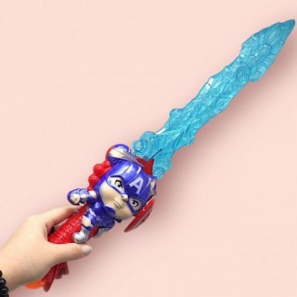 Игровой меч, вдохновленный стилем супергероя Капитана Америка! Этот меч не тольк. . фото 3
