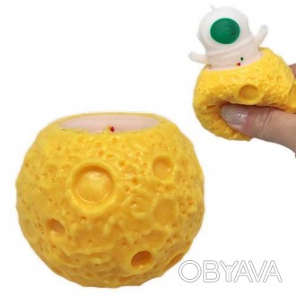 Гумова іграшка-антистрес. Є кумедною іграшкою у вигляді космічного тіла, з якого. . фото 1